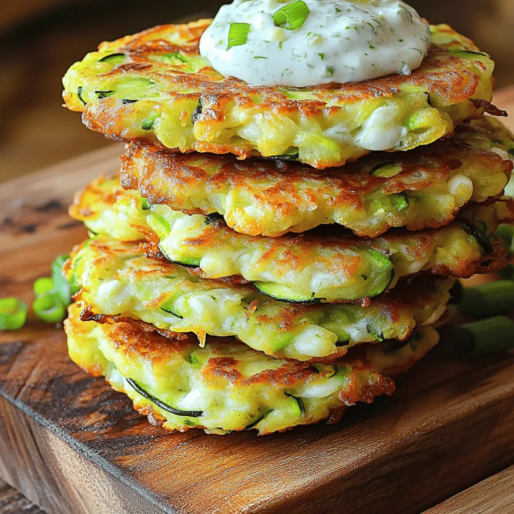 Savory Cheesy Zucchini Fritters: Ideal Snack or Side Dish